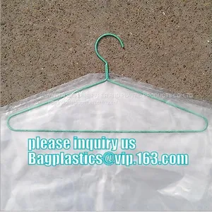 WIRE HANGER, DRY CLEANING GARMENT BAGS COVER, SANITARY LAUNDRY BAGS, HOTEL, LAUNDRY STORE, CLEANING SUPPLIES thumbnail-2
