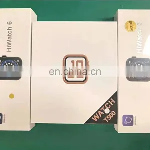 Factory Direct 1.75 Inch Full Screen T500+ Hiwatch 6 Smart Watch Series 6 Reloj Iwo 11 12 13 Smartwatch pk W26 T500 thumbnail-4