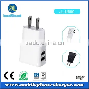 Free Sample OEM Factory Consumer Electronics USB Travel Charger With 2 USB Output thumbnail-1