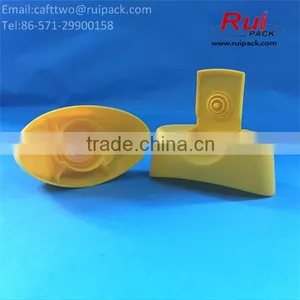 28mm Oval Shape Food Grade Flip Top Cap With Silicone Valve for Honey, Snap on Flip Top Cap With Plug Seal thumbnail-4
