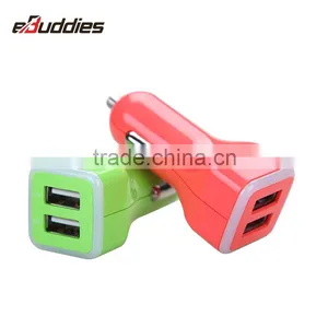 Dual USB Car Charger For IPad IPhone 5V 3.1A Mini Adapter thumbnail-2