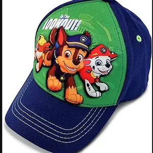 Nickelodeon Toddler Boys' Paw Patrol Baseball Cap 3D Chase, Marshall, Rubble Curved Brim SnapBack Hat thumbnail-1