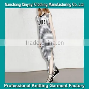 2015 New Arrival Summer Women Dresses For Mature Women Wear With High Vent From Direct Factory In China thumbnail-1