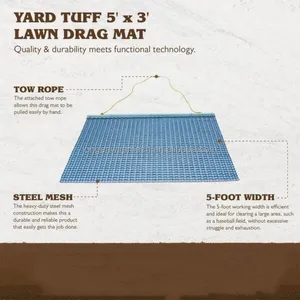 Chinese Supplier's 1*1 Inch Mesh Steel Drag Mat for Soft Turf Maintenance 36*36 48*60 72* 72 72*36 36*60 Square Welding Cutting thumbnail-2