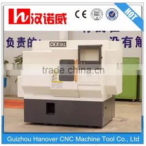 Cnc Lathe Machine CKX36L Slant Bed Design 5" Hydraulic Chuck Gang Tool Living Tool Turret Linear Guideway thumbnail-1