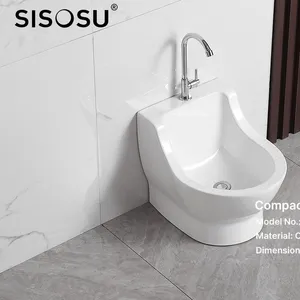 WU12 STEPEASE WUDU BASIN MINI (WITH RECTANGLE /ROUND CHROME STOOL) thumbnail-1