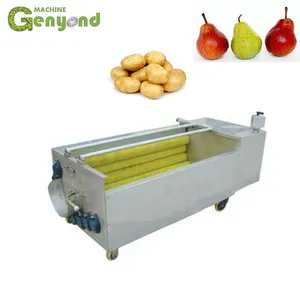 Factory Genyond Sweet Potato/ Onion/walnut/ Carrot Brush Washer Washing Machine Peeling Cleaning Machine thumbnail-5