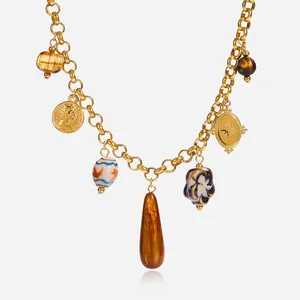 Minimalist Waterproof Stainless Steel Gold Necklace - Exquisite Jewelry Design thumbnail-4