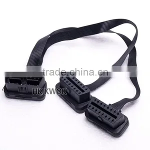 OBD II FLAT Cable Extension Connector Cable thumbnail-1