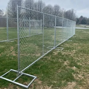 Australian Standard 5mm Galvanized Steel Temporary Safety Farm Fence for Construction Sites, Portable and Eco-friendly PVC, 3D Modeling thumbnail-4