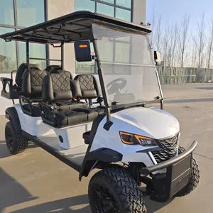 New 4+2 Six-seater Electric Golf Cart, Scenic Area Sightseeing Vehicle for Export, Factory Direct Supply thumbnail-4