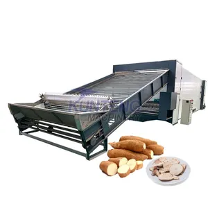 Continuous Production Yam Cassava Peeling and Drying Machine Cabinet Tunnel Dryer Cassava Chips Dryer Machine EPC thumbnail-1