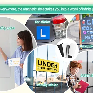 Flexible Gloss White Magnetic Magnet Sheet Roll for Creating Magnetic Pictures Artwork Signs or Displays thumbnail-5
