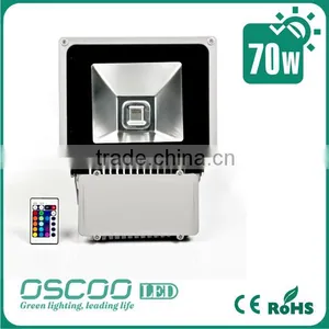70 Watt 12VDC RGB Color LED Flood Light IP65 Waterproof Garden Light thumbnail-1