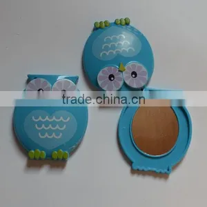 2015 Hot Selling Cartoon Owl Shaped Magic Mirror ,wedding Gift Hand Mirror thumbnail-1