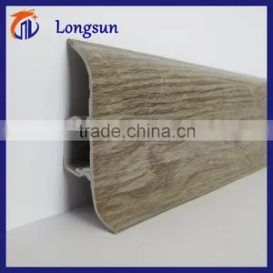 Wood Grain Pvc Skirting Board Vinyl Flooring Trim thumbnail-1