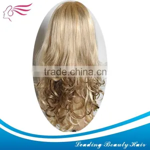 Top Quality Mixed Color Full Lace Wig With Fringe thumbnail-1