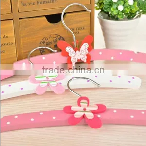 Korean Style Color Hanger for Baby and Kid&Children Clothes/Cartoon Wooden Hanger thumbnail-1