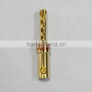 High Quality Gold Plated Speaker Connector Banana Plug thumbnail-4