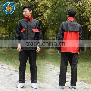 China Hot Selling Black Motorcycle Raincoat Adult thumbnail-1