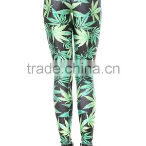 95% Polyester 5% Spandex Wholesale Custom Printed Leggings for Sale thumbnail-3