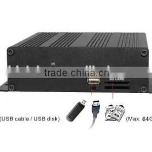 100% Factory WiFi 3G Optional Aluminum Alloy Housing 4CH SD Card Mobile DVR for Trucks thumbnail-6