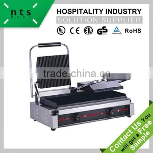 Good Quality Hotel Fast Food Restaurant Enamel Coating Design Electric Contact Grill thumbnail-1