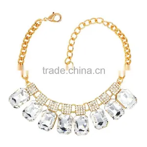 Luxury Colorful Crystal Pendant Bracelet Shinning Rhinestone Gold Bracelets thumbnail-5