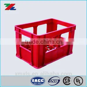 PP Plastic Beer Storage Packaging Turnover Box . 24 Bottles Plastic Beer Bottles Storage Basket Quality Choice thumbnail-1