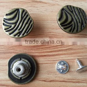 Oxy Brass Color Metal Jeans Button For Jacket and Jeans Clothes -- J1540 thumbnail-2