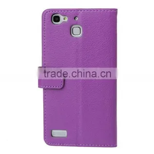 MMT PU Leather Case for Huawei Enjoy 5s Litchi Grain Anti Shock With Card Holder Frame Flip Wallet Case for Enjoy 5s thumbnail-4