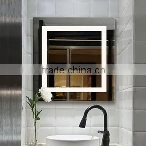 Hotel Bathroom LED Lighted Single Side Shaving Cosmetic Mirror thumbnail-5