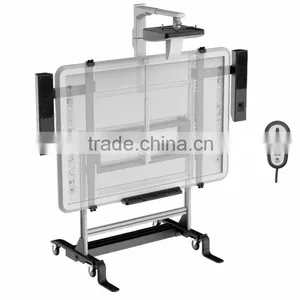 Power Elevating Gaoke Whiteboard Mobile Stand With Projector Bracket thumbnail-1