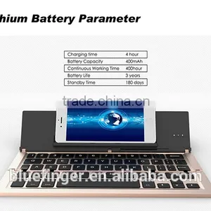 Folable Universal Bluetooth Keyboard for Windows/Android/IOStablets and Smart Phones With Stand thumbnail-6