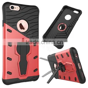 Hybrid Shockproof Hard TPU + PC Case Cover For IPhone6/6S, Stand Case Cover For IPhone6/6S thumbnail-1