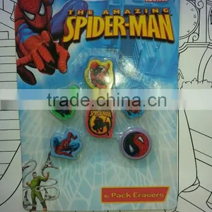 Spiderman Items Shaped Eraser thumbnail-1