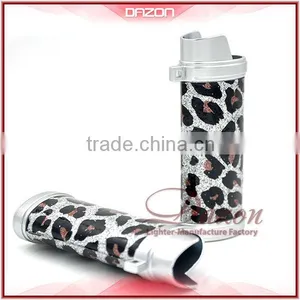 Metal Leather Leopard-Lighter Case For BIC Custom thumbnail-1
