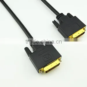 Gold Plated Connector CCS/BC/TC M to M Dvi to av Adapter 24+1 Wrapped PVC thumbnail-4