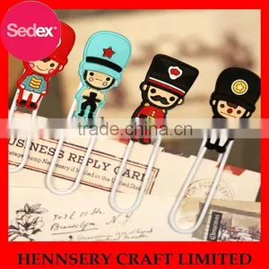 High Quanlity Soft Rubber Logo Design Printed Paper Clip thumbnail-1