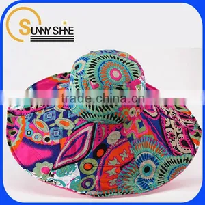 Sunny Shine Sombrero Tie Dyed Flower Bucket Hat Wholesale thumbnail-1