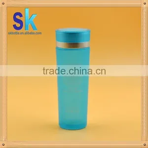 120ml Lotion Latex Bottle Glass Top Bottle Round Glass Bottle With Blue Screw Cap thumbnail-1