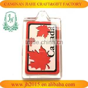 Key Rings With Logo Inside/clear Acrylic Plastic Key Ring thumbnail-1