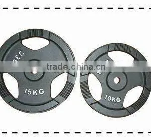 Black Paint Plates With Handle Cuts Color Olympic Bumper Weight Plate thumbnail-1
