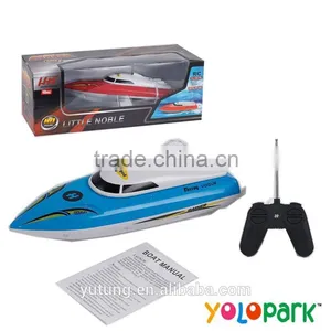 Electric Plastic Radio Controlled Racing Toys Boat, Cheap Plastic Toy Boats, Children R/C Toys 4 Channals Radio Contorlled Boat thumbnail-1