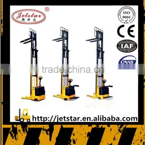 6M Height Adjustable Fork Lift Hydraulic Electric Stacker thumbnail-1