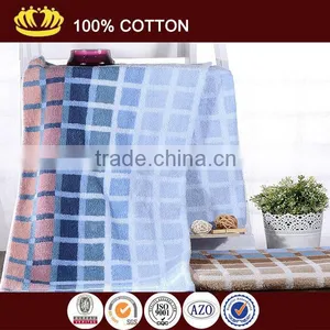 Pure Cotton Yarn Dyed Weave Grid Jacquard Luxury Man Face Towel thumbnail-1