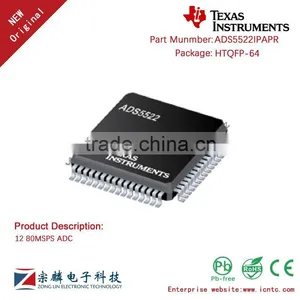 Genuine Original ADS5522IPAPR HTQFP-64 ADS5522 ADC thumbnail-1