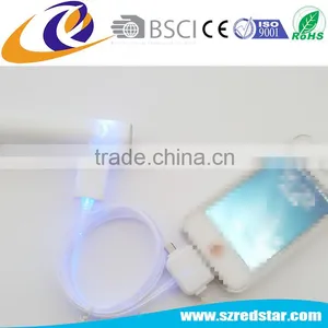 Top Selling 3 in 1 LED Glow USB Phone Charging Cable For Iphone Android thumbnail-2