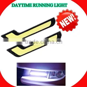 Flexible Daytime Running Light Xenon White Slim COB LED DRL thumbnail-1