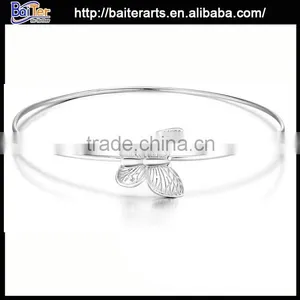 Korean Model Selling Two Round Balls Women 925 Sterling Silver Bracelet Bangle thumbnail-3